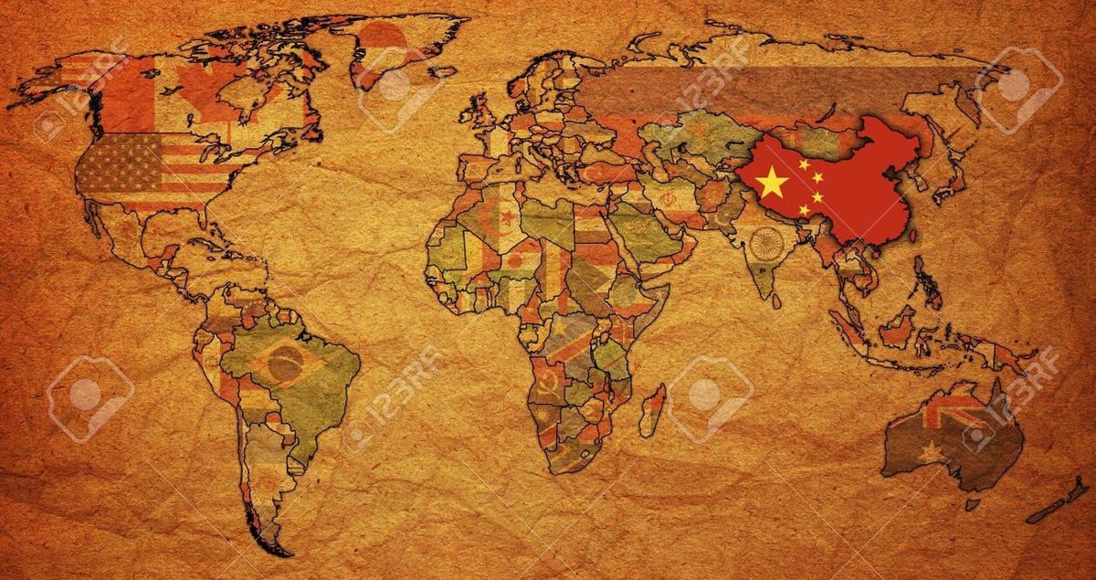 A China antiga mapa