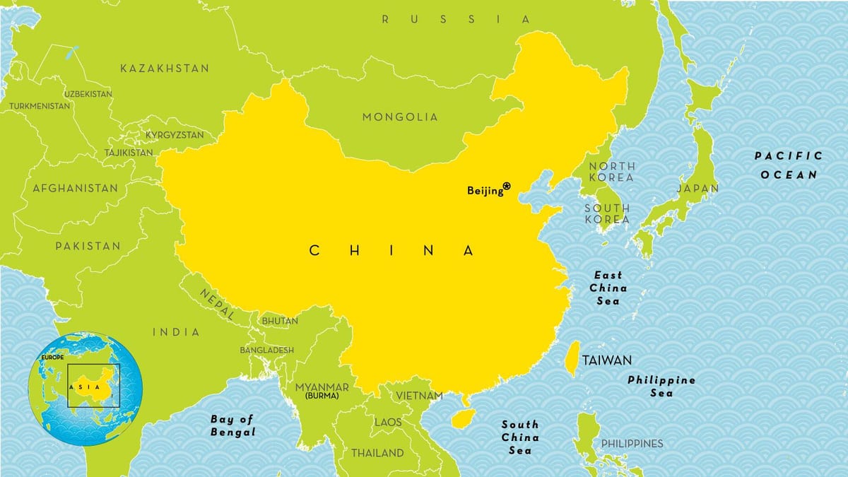 China mapa país