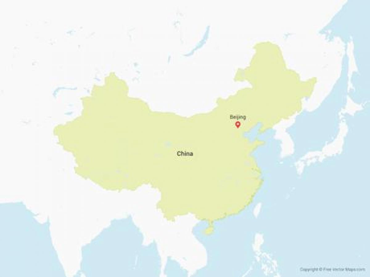 vetor mapa da China