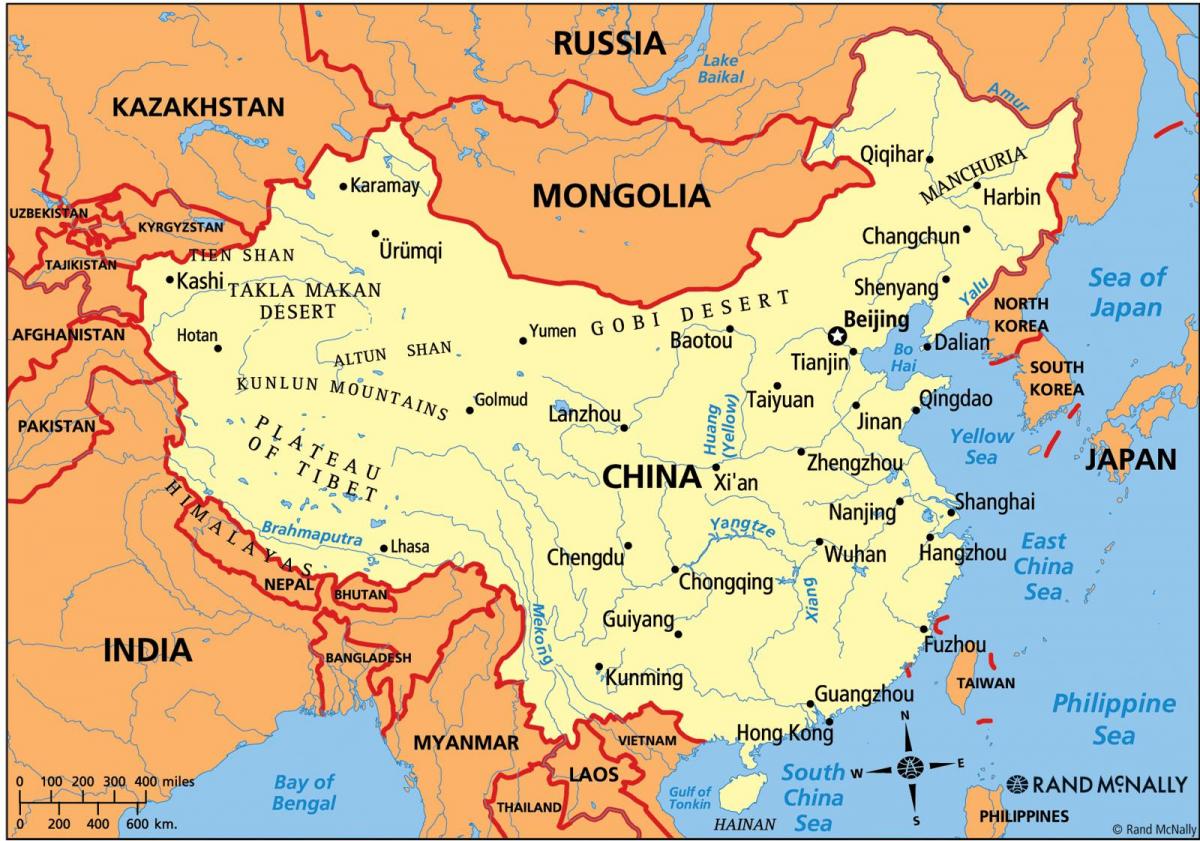 China mapa político