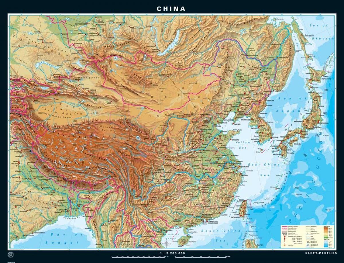 fisiográfica mapa China