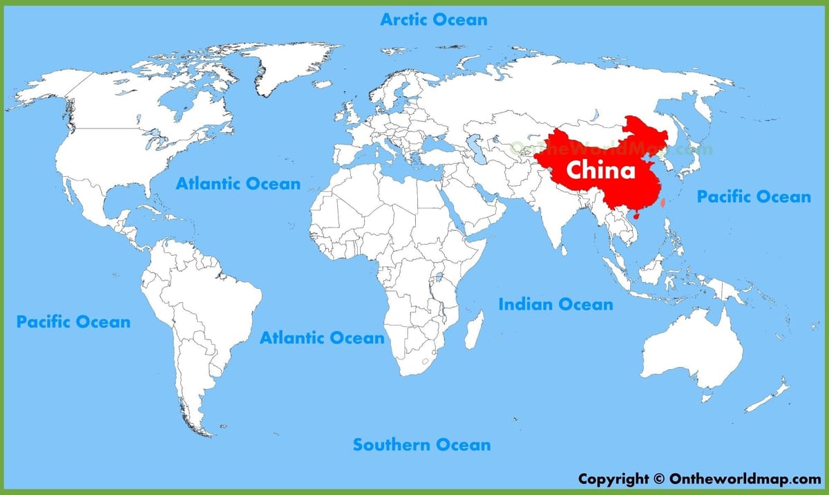 mapa da China