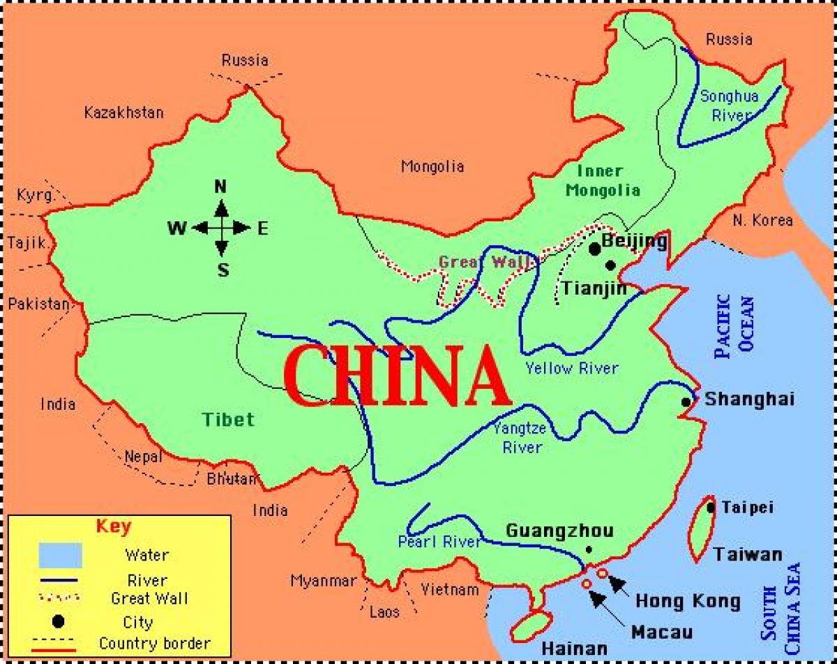 Mapa Da China Com Rios Mapa Da China Com Rios E Montanhas Ásia Leste Da Ásia 7501