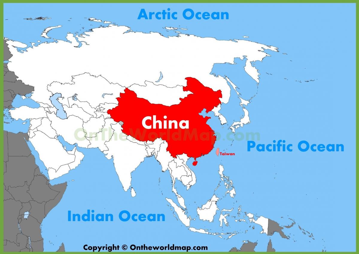 China ásia mapa