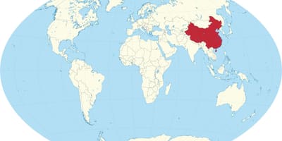 A China no mapa