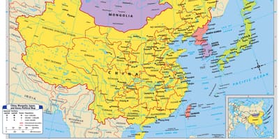 Mapa para a China