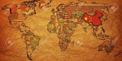 A China antiga mapa