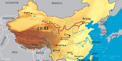 Chinês antigo mapa