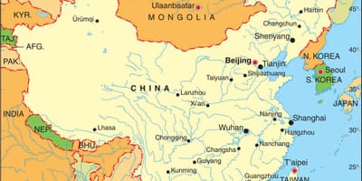 A China airlines mapa de rotas