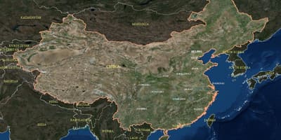China mapa de satélite