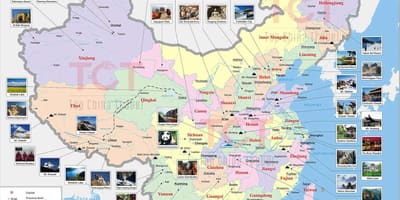 Mapa da China pico