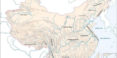 China rios mapa