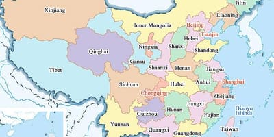 Mapa da China