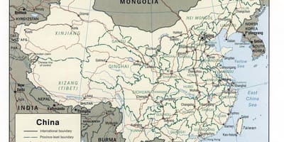 China mapa para impressão