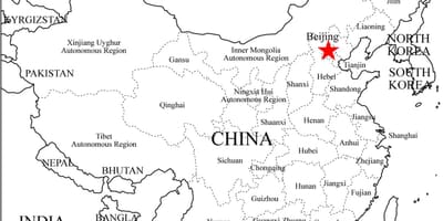 Mapa das províncias da china