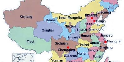 Provincial mapa China