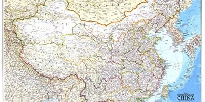 Mapa da república da China